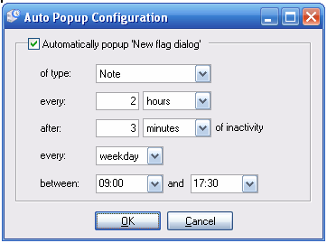 Auto Popup Config