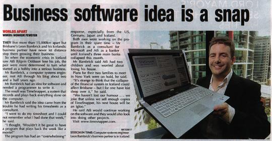 Business Software Idea is a snap in the (brisbane paper) City News