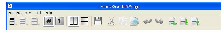 DiffMerge toolbar as is