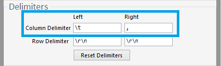 set the old delimiters inside the options forms