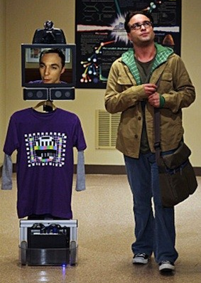 a telepresence device on Big Bang Theory