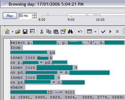 working query almost lost, but for timesnapper