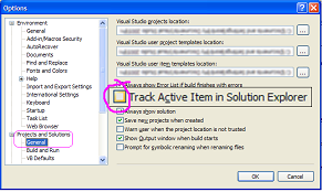 track active item in solution explorer