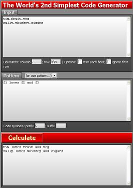 The World's 2nd Simplest Code Generator