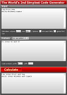 The World's 2nd Simplest Code Generator